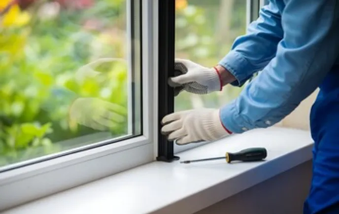 窓を修理する画像