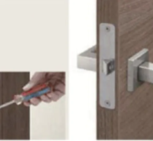 室内ドアのラッチ調整